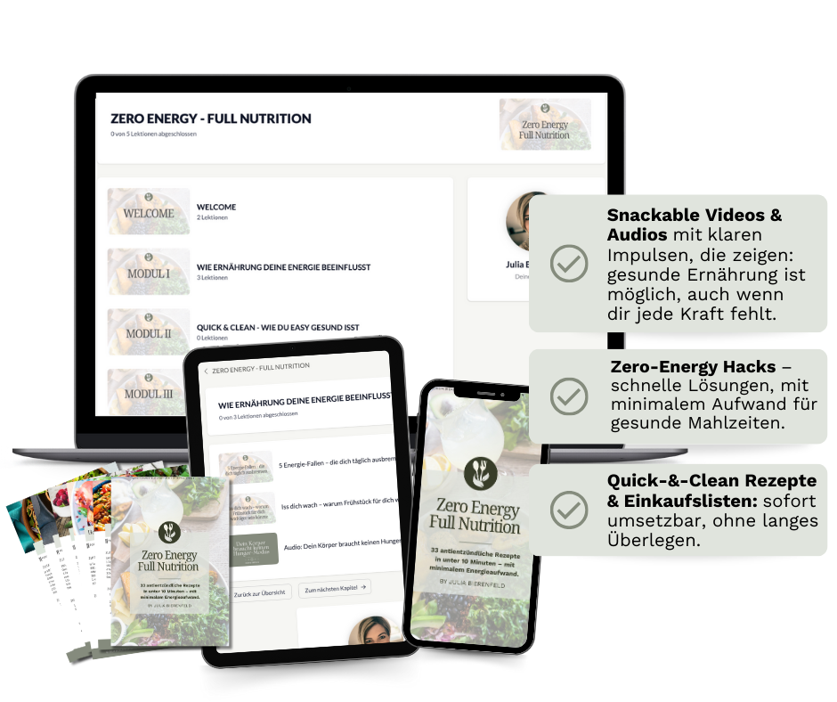 Zero Energy Full Nutrition - Online Kurs Ernährung bei Erschöpfung